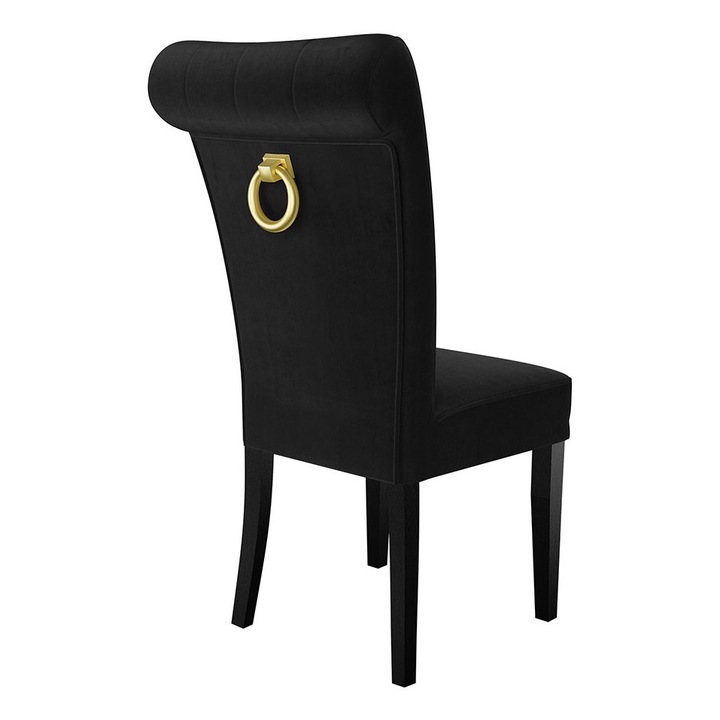 Scaun Elenwel + ciocanitor, MIRJAN24, negru + auriu Ciocanitor, 51x66x100 cm