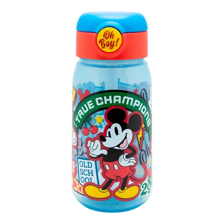 Sticla apa plastic Mickey Mouse True Champions, 510 ml Transparent