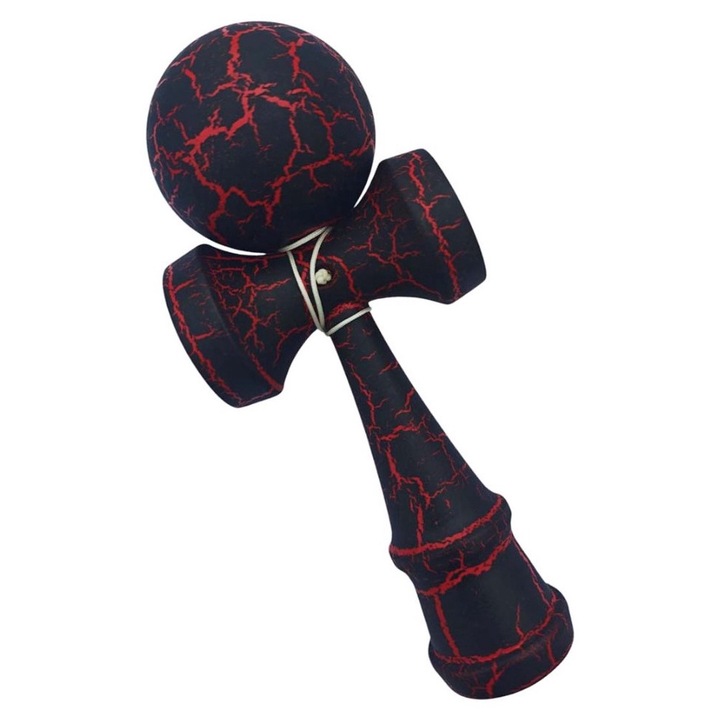 Professzionális Kendama, Fagolyó, Fekete, Piros, 50KD
