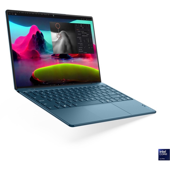 Lenovo Yoga Slim 9 laptop, 14" 4K OLED, 32 GB, 1 TB SSD, Tidal Teal