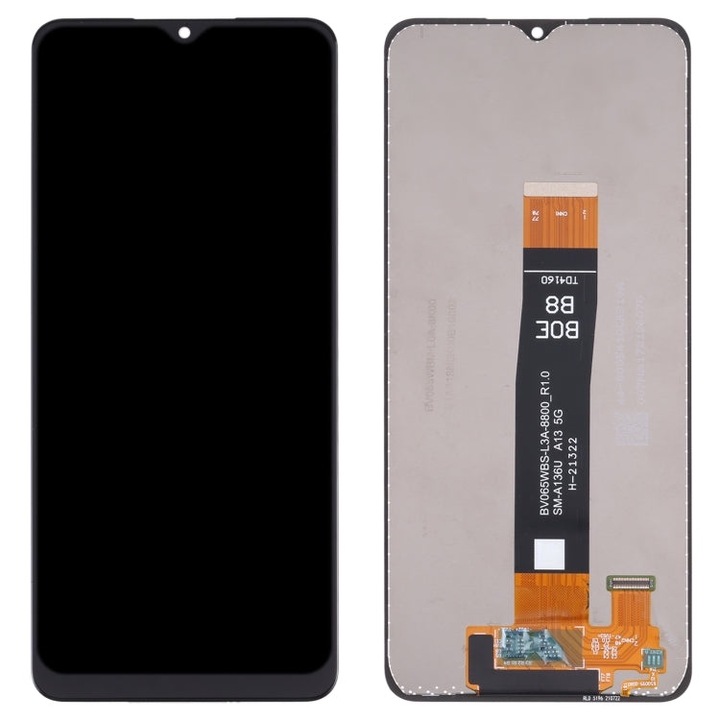 Display pentru Samsung Galaxy A13(SM-A136), DaDen®, Negru, LCD, Ecran Tactil, Best Quality