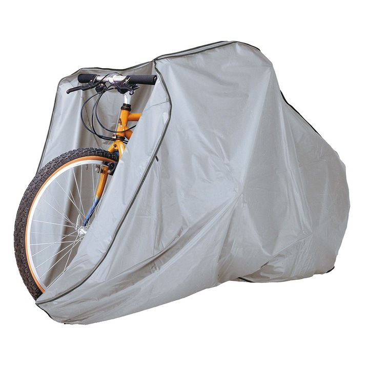 Husa protectie bicicleta, Rayen, 190x64x115cm, impermeabila, rezistenta la soare, gri