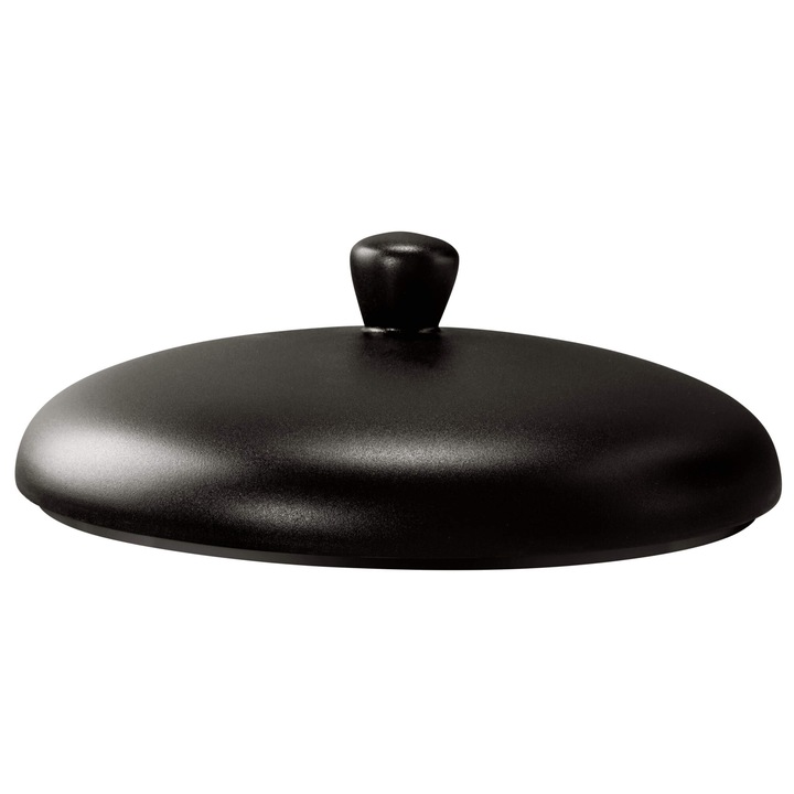 Tálfedő, 28 cm, fekete