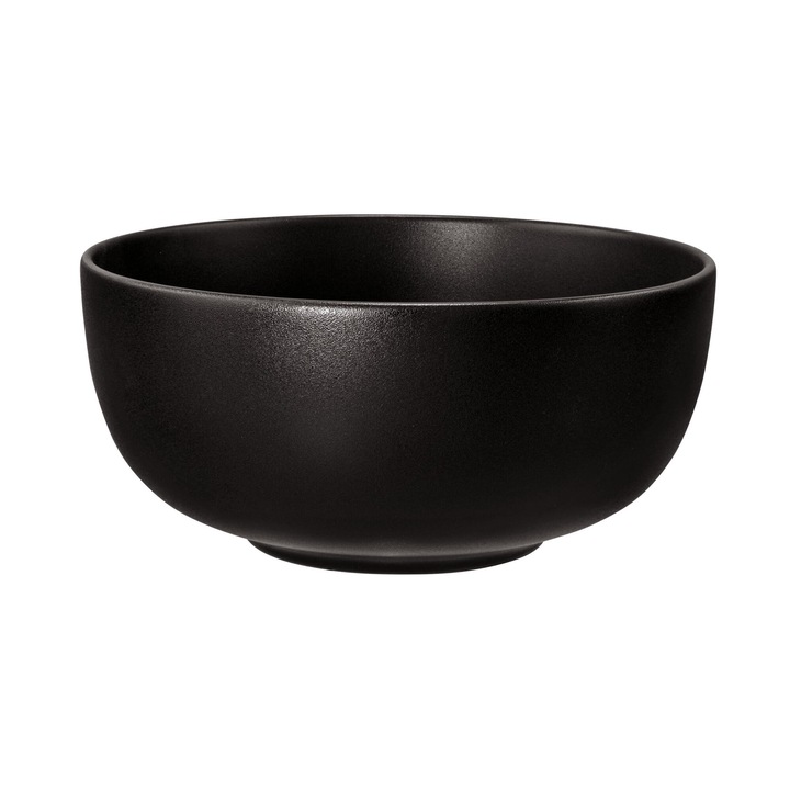Porcelán tál, 15 cm, fekete