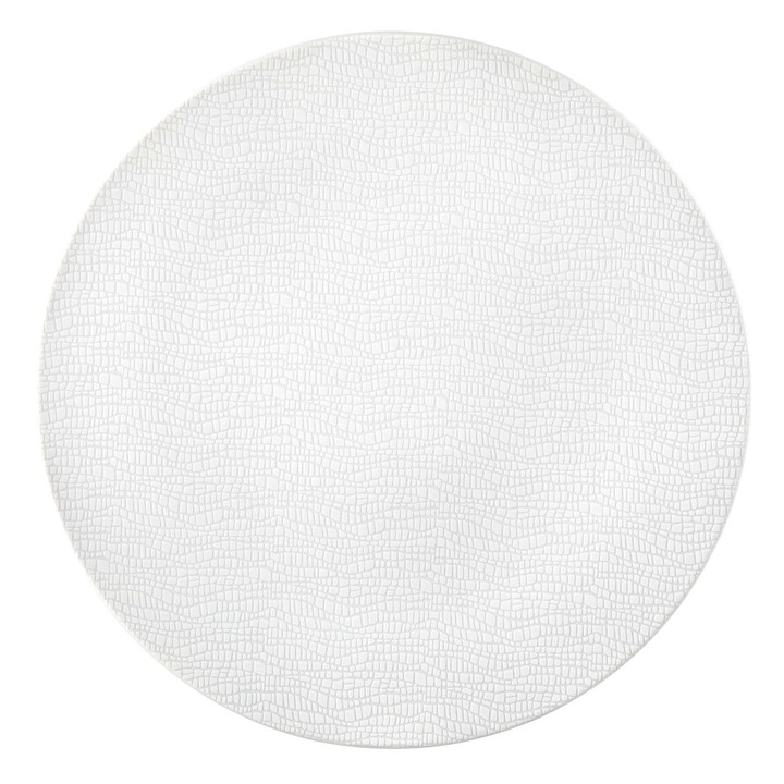 Platou de servire, 33cm, alb, din portelan, colectia LIFE