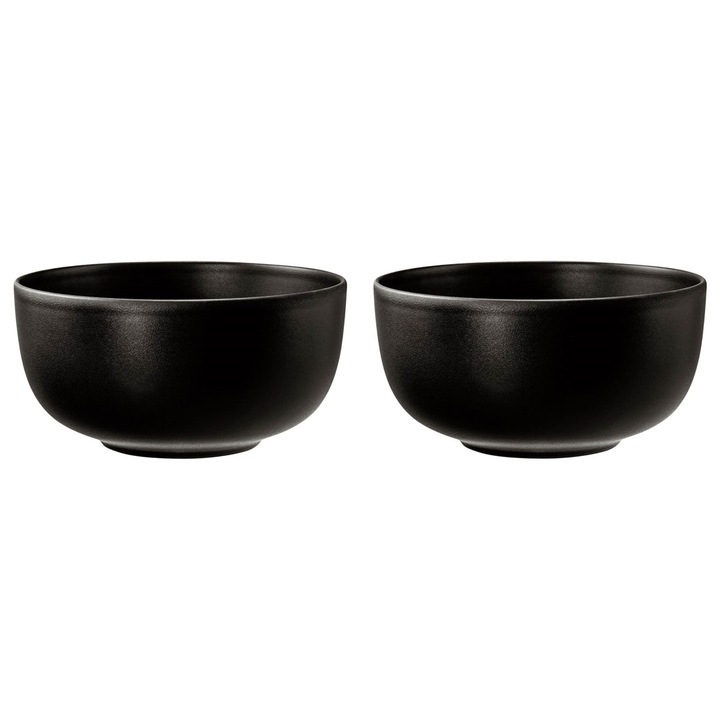 Boluri set 2, LIBERTY, 17.5cm, matt fekete