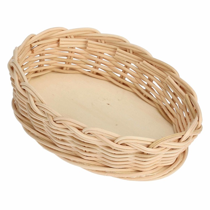 Cos de servire Midollino pentru nacini ovale 18 cm, din ratan, design rustic