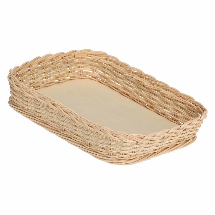 Cos din rachita pentru vas de lasagna, Midollino, 30 cm, rustic