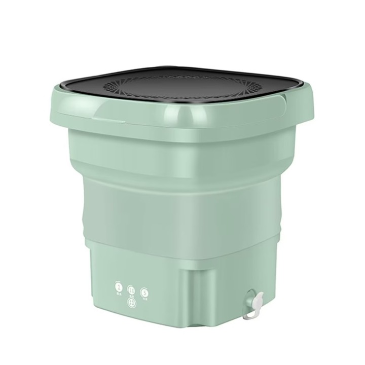 Masina de spalat Stuffix®, portabila si pliabila, capacitate 8L, functie stoarcere, 3 programe de spalare