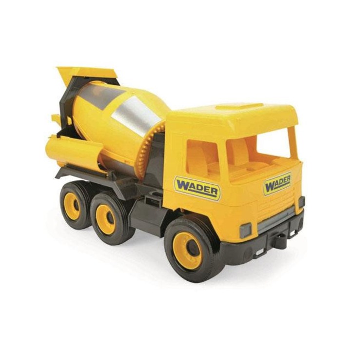 Middle Truck: Betonkeverő autó 43cm sárga - Wader