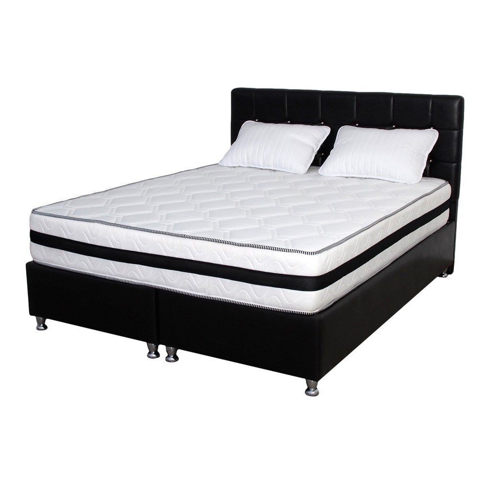 Saltea Memory Foam Crin plus doua perne microfibra 50x70, 180x200x25