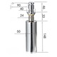 Dozator dispenser sapun, detergent lichid, incastrabil in chiuveta, 100% din inox si cupru, 300 ml, argintiu, Nu este usor de imbatranit, durabil, fara plumb si sanatos