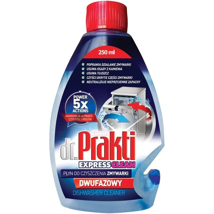 Folyékony mosogatószer dr.Prakti 250ml, hatékony tisztítás, szagsemlegesítés