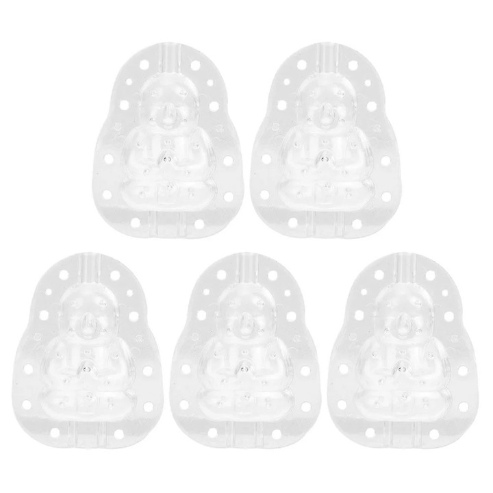 Set 5 Forme pentru Modelat Pepeni, Transparent, 7.60x5.60x2.50cm