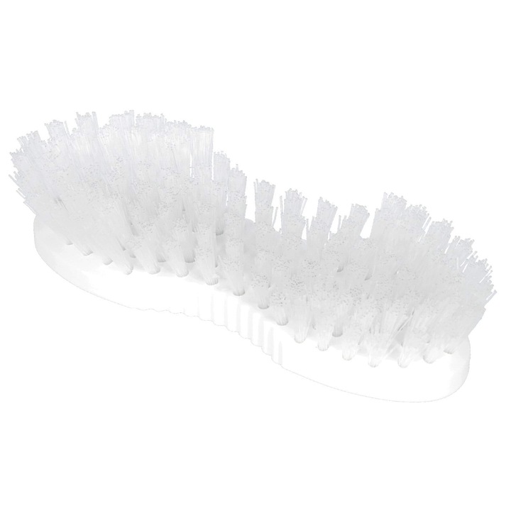 Univerzális kefe, nyolcas figura, nylon sörték, 19 cm, fehér, Kerbl