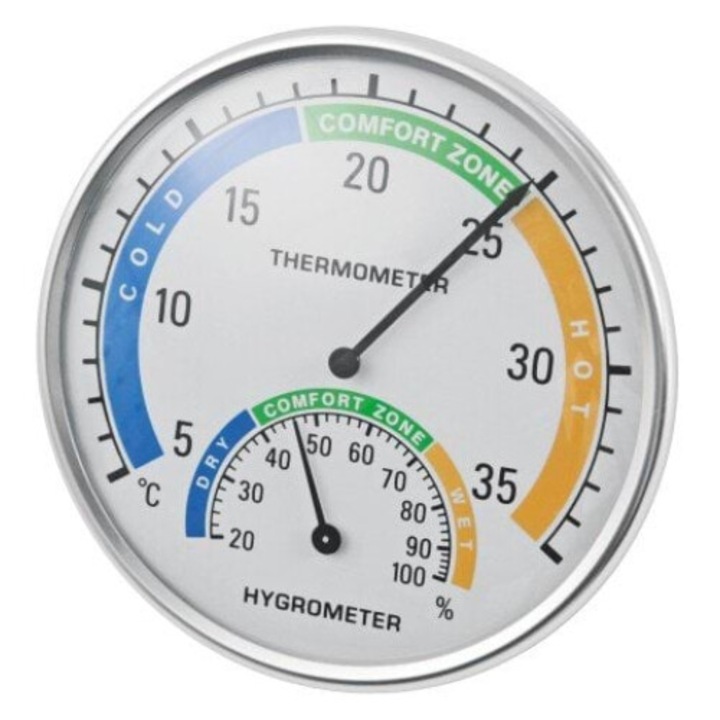 Termometru-Higrometru, Kerbl, indica temperatura si umiditate, pentru acvarii si terarii