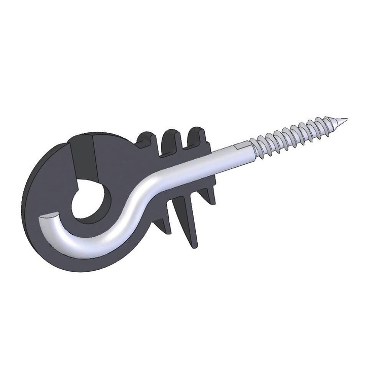 Izolator gard, Kerbl, 25 bucati, 5,3 mm, pentru lemn foarte tare