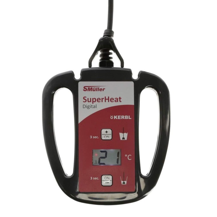 SuperHeat Digital tejmelegítő, 2300 W, Kerbl, 10x90°C, 3 méteres kábel, 78,5 cm