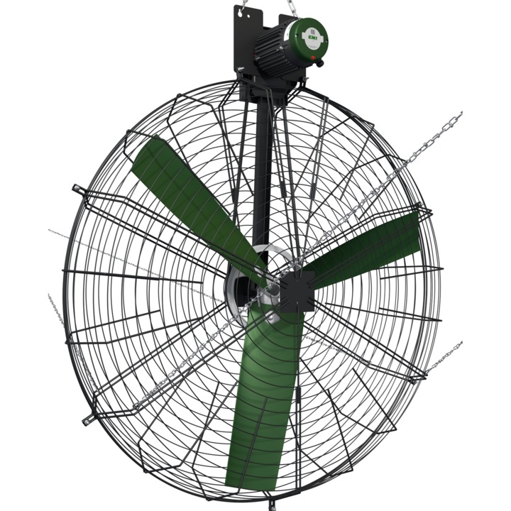 Ventilátor, Emi, 3 fázis, 130 cm, zöld
