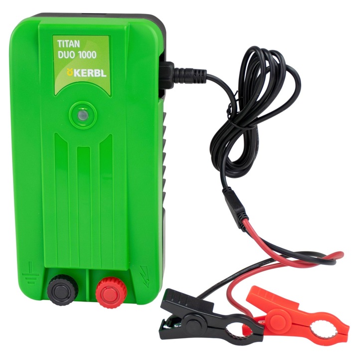 Univerzális elektromos kerítés TITAN DUO 1000 lovak, szarvasmarhák és kisállatok számára, 1,0 J, Kerbl