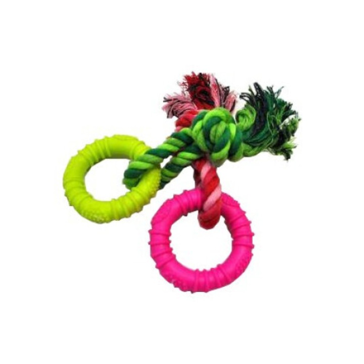 Yarro kutyajáték, gyűrűk madzaggal, 7x15cm