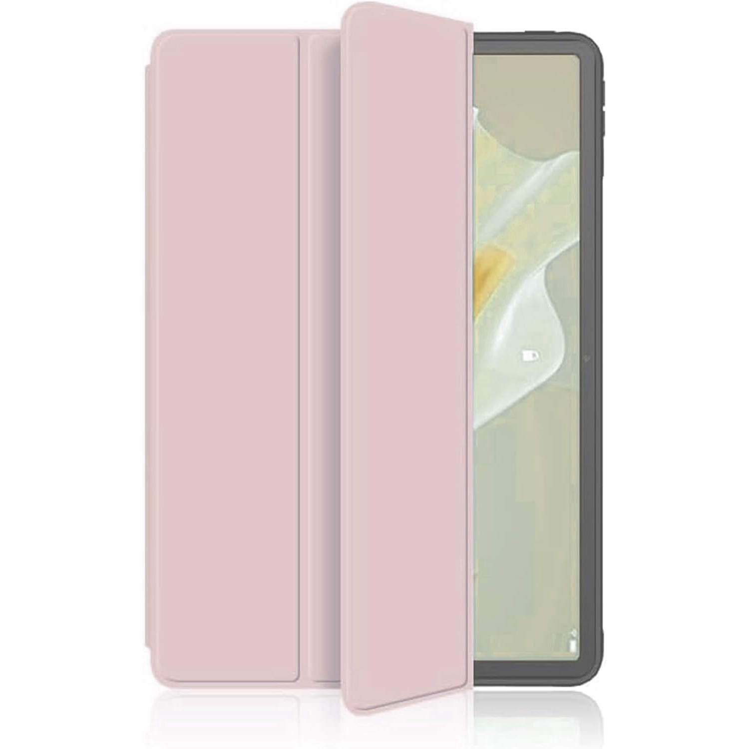 Husa Ultra Slim pentru Honor Pad 9 / 9 Pro / V8 Pro, 12.1", Silicon TPU, Smart Cover - Roz