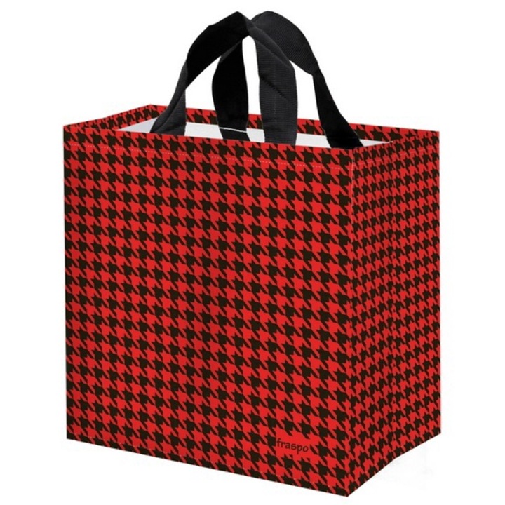 Fraspo női táska, piros-fekete, 24L, 35x20x35cm, 100 db-os készlet