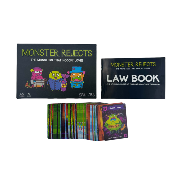 Szörny Elutasítja társasjáték, játék felnőtteknek, 3-6 játékos, abszurd humor