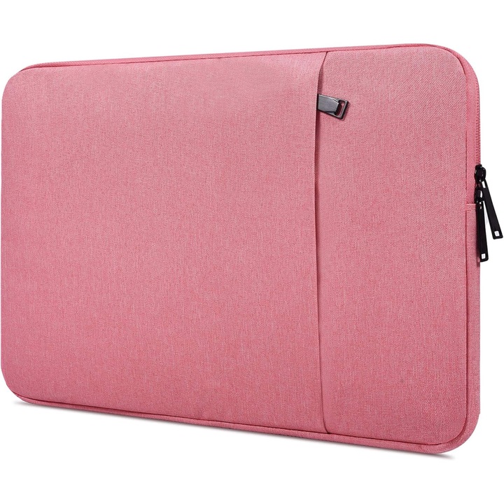 Husa universala notebook sau tableta 13 -15.6 inch tip mapa, Sigloo, Pink