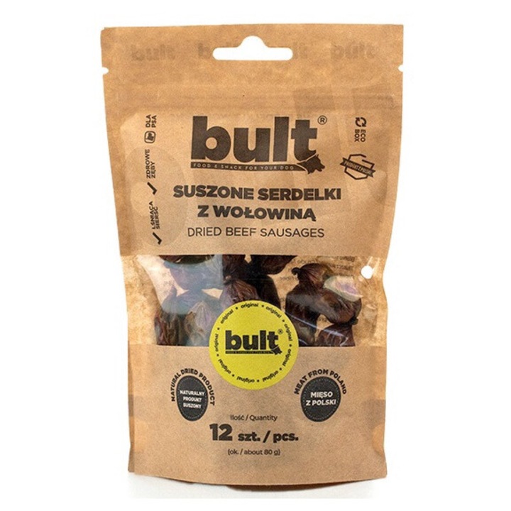 Biscuiti caini Bult, carne de vita, 12 bucati