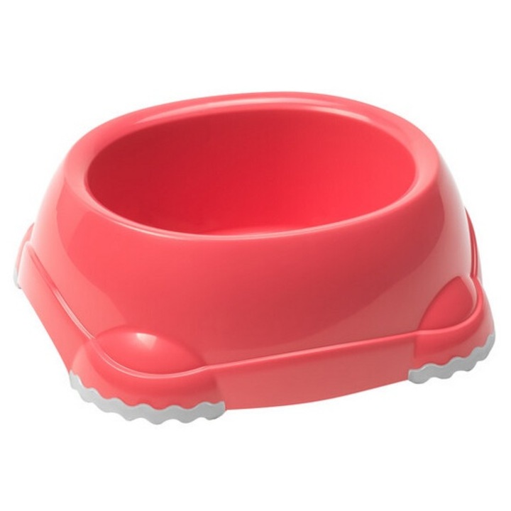 Etető tál kisállatoknak, Yarro Smarty no. 1, 0,315L, korallrózsaszín, 15x13,6x5 cm
