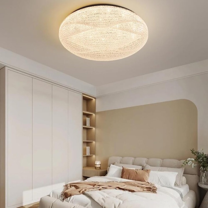 SUEVA® LED таванна лампа 30 W Бяла модерна D23cm с 3 светлинни функции