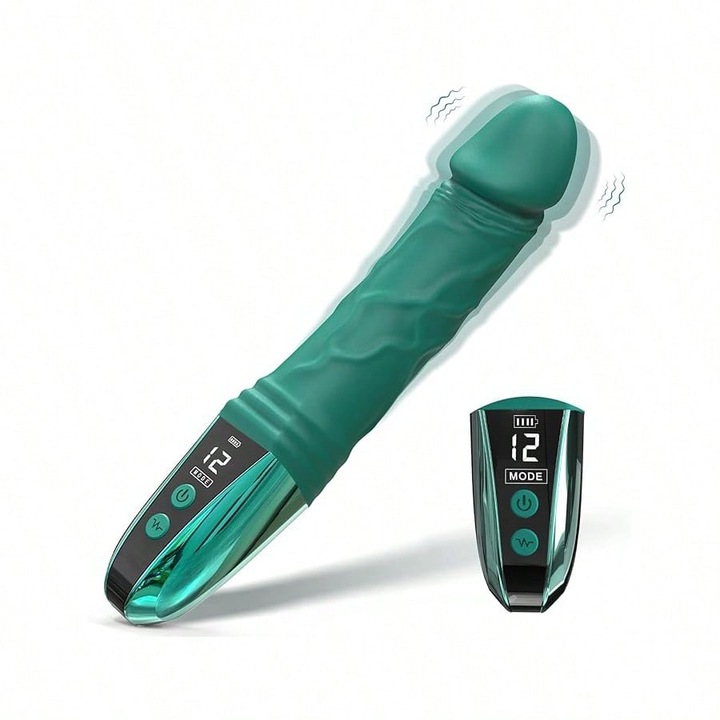 7,8 hüvelykes vibrátor, 10 rezgési mód, vízálló, szilikon