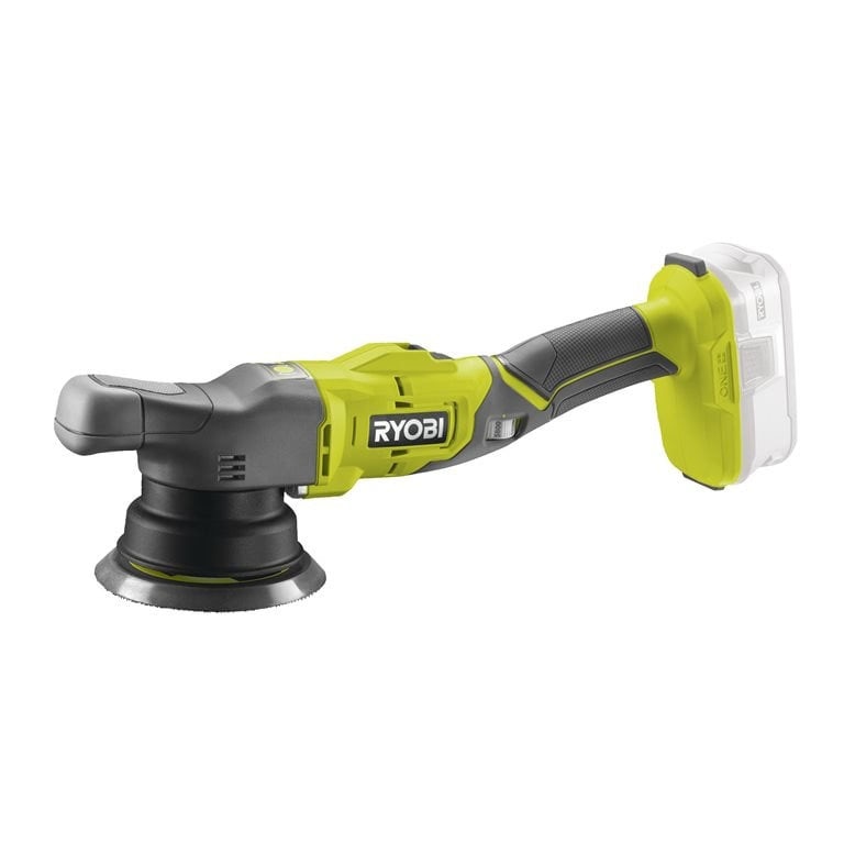 Masina de slefuit/polisat cu dubla actiune pe acumualtor Ryobi R18P-0, 18 V, 125 mm diametru disc, 7500 oscilatii/min, tehnologia ONE+, fara acumulator/incarcator