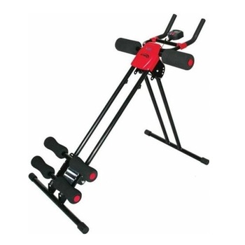 Aparat tonifiere Ab Generator fitness, cu display 6 functii, pliabil, 4 trepte de intensitate, pana la 100 kg, Negru/Rosu, Spartan Aparat tonifiere Ab Generator fitness, cu display 6 functii, pliabil, 4 trepte de intensitate, pana la 100 kg, Negru/Rosu, Spartan
