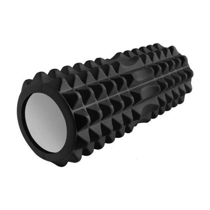 Rola de masaj ISO TRADE, 1843, negru, 100% waterproof, pentru yoga, pilates, crossfit