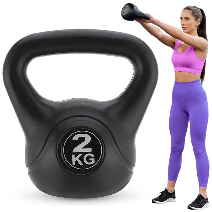 Gantera Kettlebell, Gymtek, 2 kg
