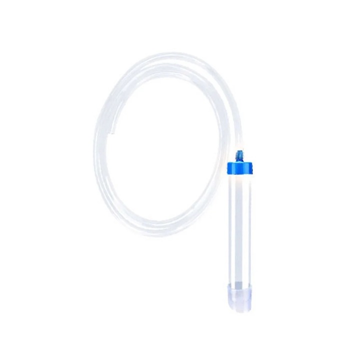 Pompa de curatare pentru acvarii, 150x2.5x2.5cm, PVC, control al fluxului, set
