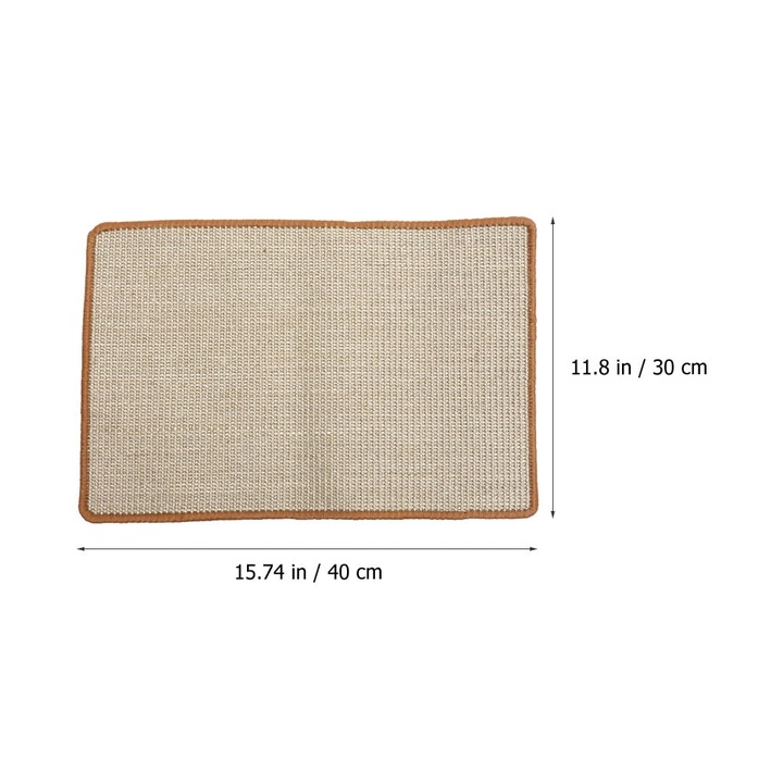 Covor de zgariat pentru pisici, sisal, 40x30x0.5cm, culoare aleatorie