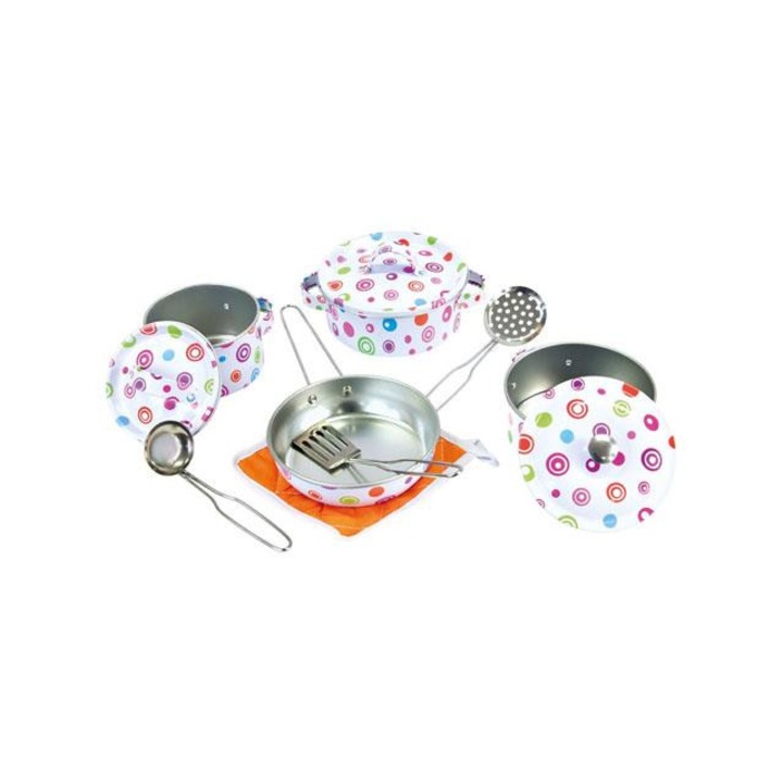 Set gatit jucarie, Metal, 11 piese, Multicolor