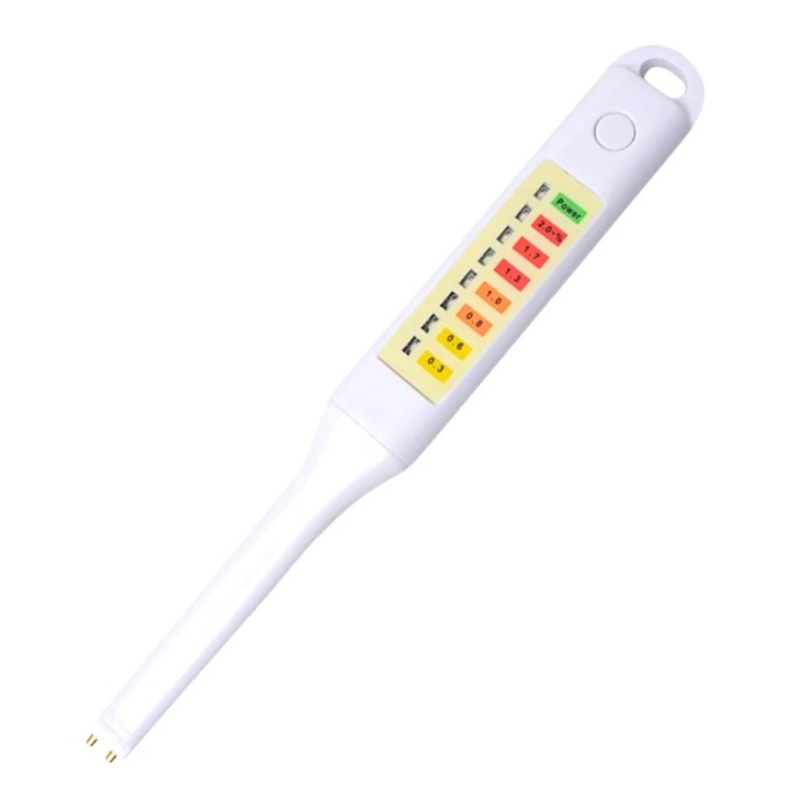 Tester de salinitate, 21.20x2.50x1.50cm, ABS, pentru acvarii, piscine sarate