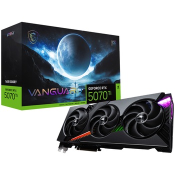 Placa video MSI GeForce RTX™ 5070 TI 16G VANGUARD SOC, 256-bit, GDDR7, RGB, Negru Placa video MSI GeForce RTX™ 5070 TI 16G VANGUARD SOC, 256-bit, GDDR7, RGB, Negru