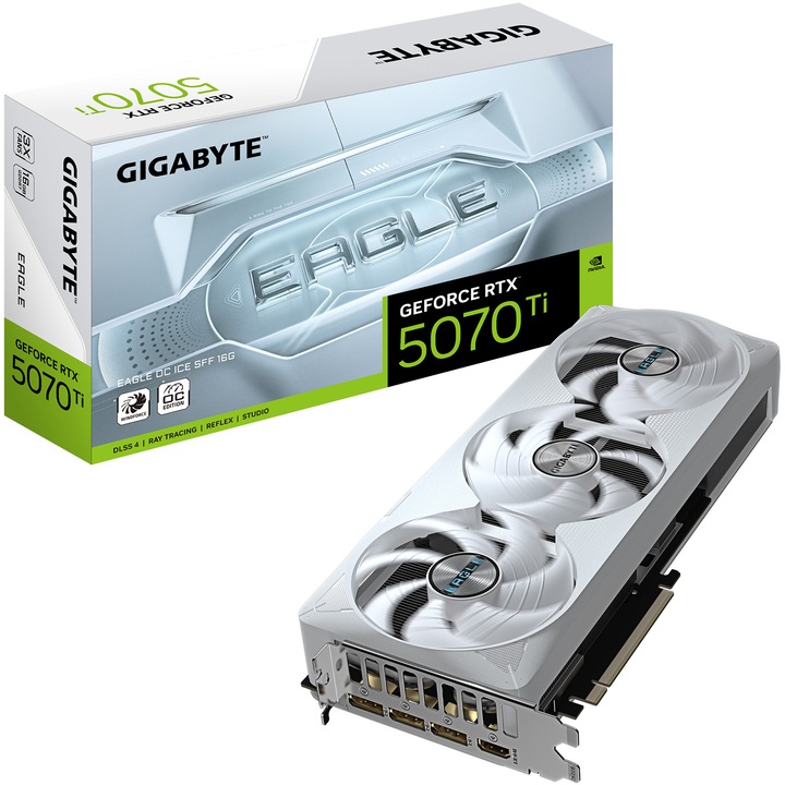 GIGABYTE GEFORCE RTX 5070 TI EAGLE OC ICE SFF 16GB videokártya