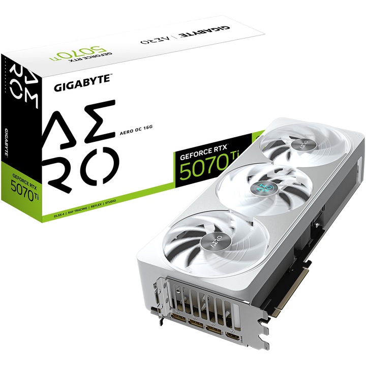 GIGABYTE GeForce RTX™ 5070 Ti AERO OC videokártya, 16GB GDDR7, 256-bit