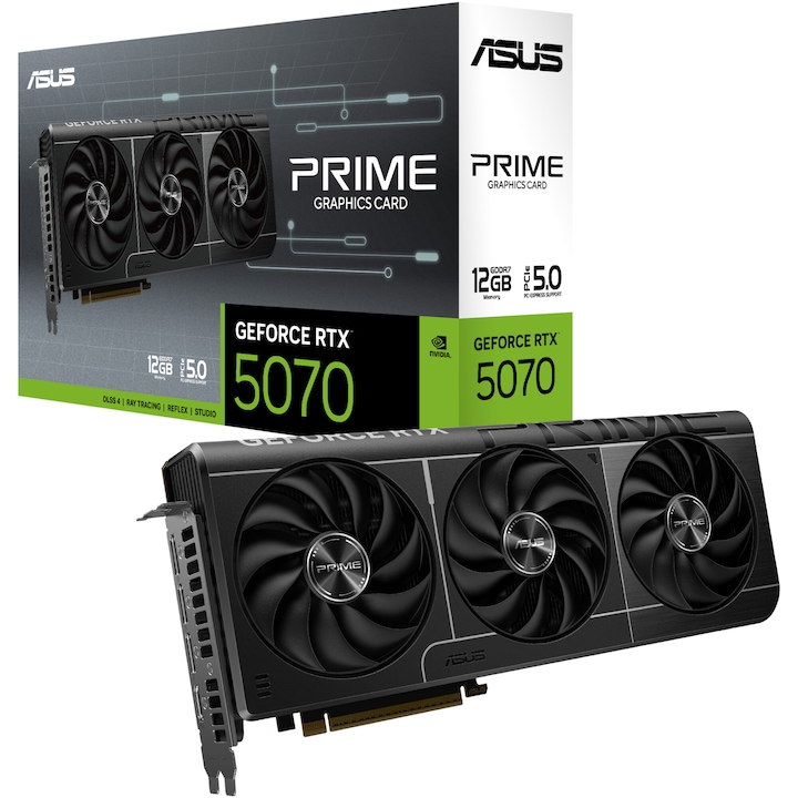 Placa video ASUS PRIME GeForce RTX™ 5070, 12GB GDDR7, 192-bit