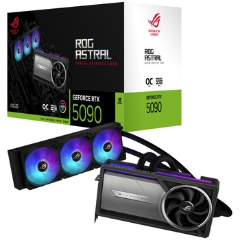 Placa video ASUS ROG Astral LC GeForce RTX™ 5090 OC Edition, 32GB GDDR7, 512-bit Placa video ASUS ROG Astral LC GeForce RTX™ 5090 OC Edition, 32GB GDDR7, 512-bit