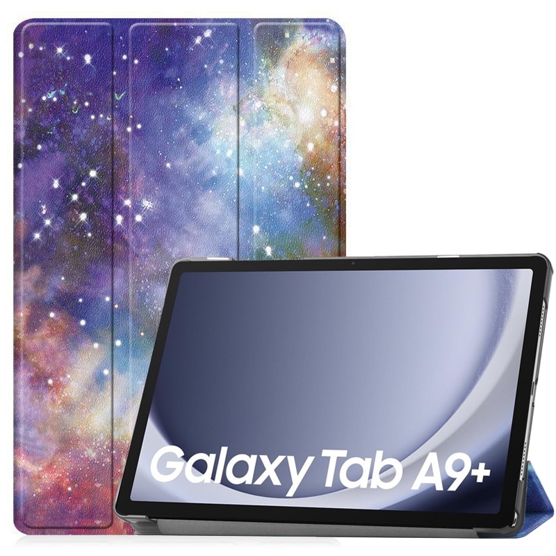 Husa tableta Fudisenn pentru Samsung Tab A9 Plus, 11 inchi, violet, design tri-fold, rezistenta la cadere