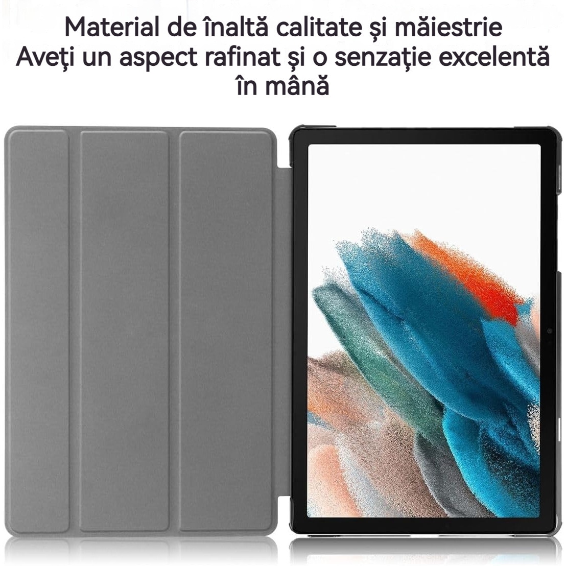 Husa tableta Fudisenn pentru Samsung Tab A9 Plus, 11 inchi, violet, design tri-fold, rezistenta la cadere