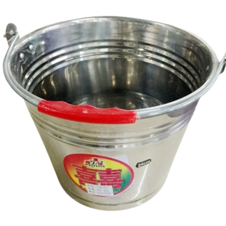 Galeata cu maner, Metal+ Pvc, 5L