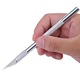 Set Cutter Metalic de Inalta Precizie Tip Bisturiu, 10 No. 11 Lame de Rezerva, Portabil, Argintiu, pentru Arta si Hobby, pentru Origami/Activitati de Bricolaj